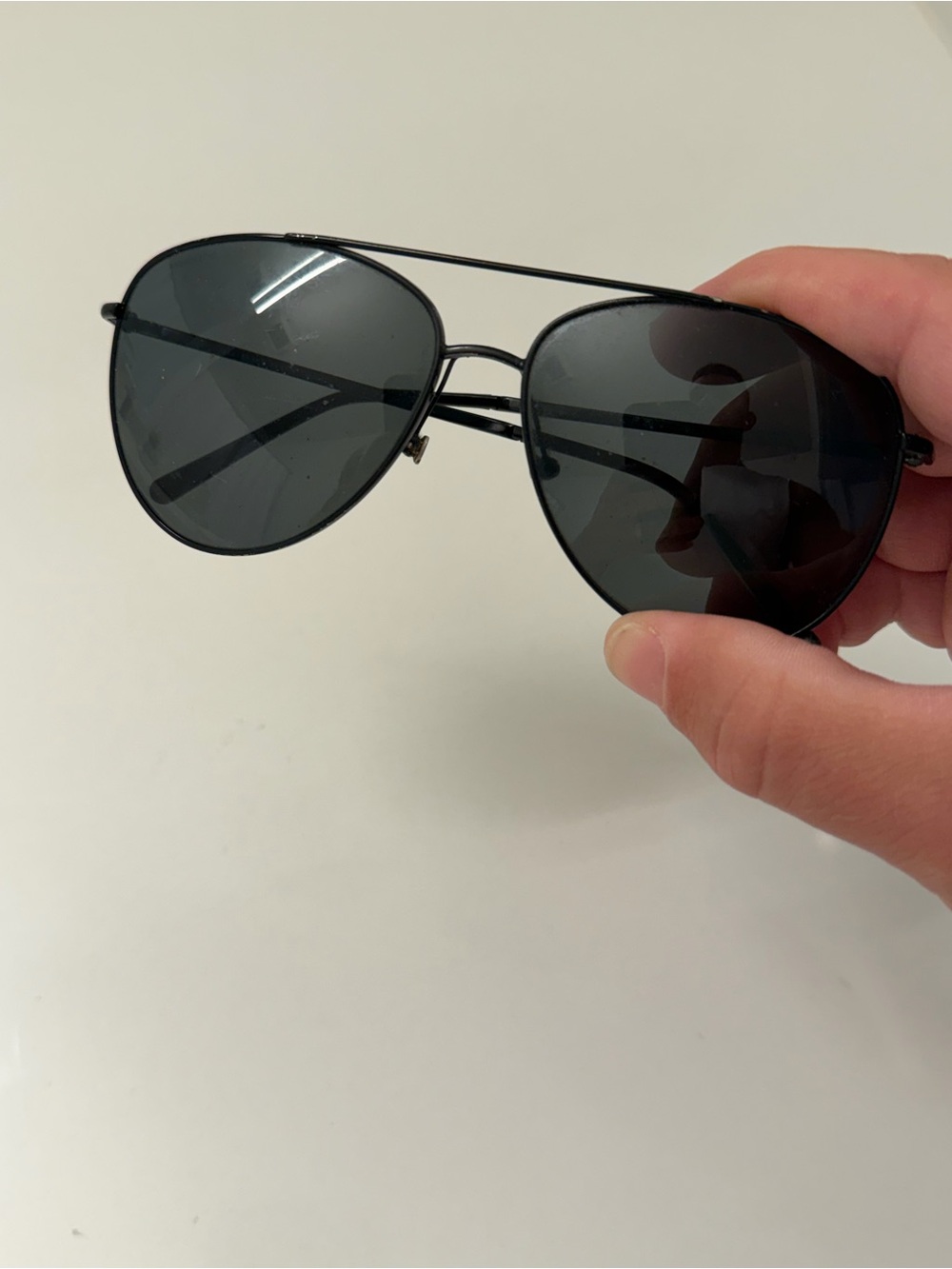 Burberry Black Aviator Sunglasses – Signature Check Detail - Picture 9 of 10